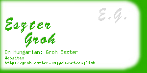 eszter groh business card